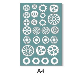 Cogs A4 sheet, Made in australia,
